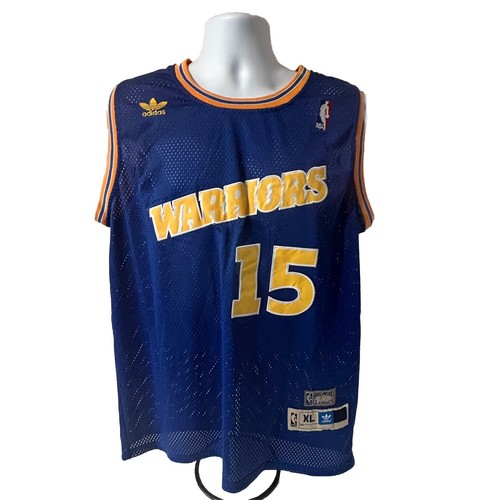 VTG Latrell Sprewell Warriors Adidas Jersey #15 Men XL Blue Hardwood Classics