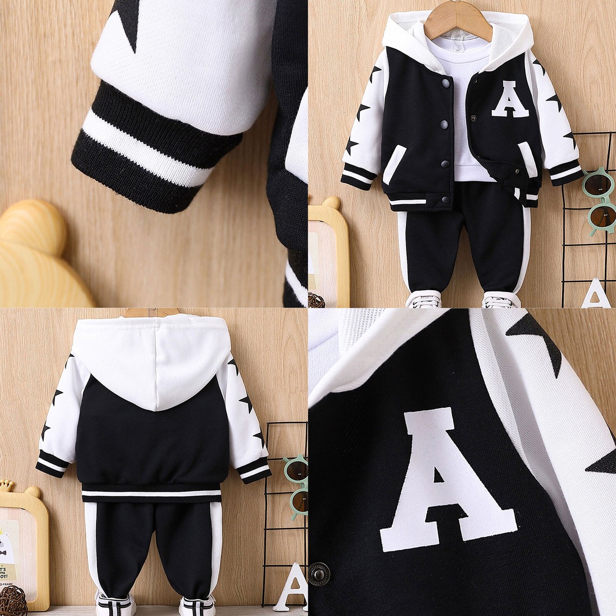 Baby Boy Girl Joggers Cycling Jacket Casual Coat Gym