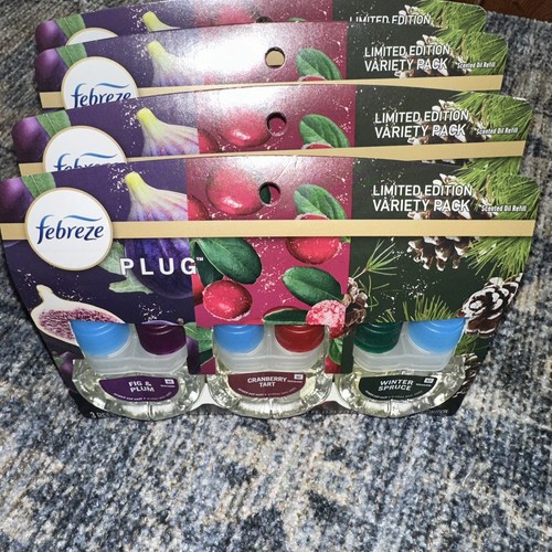 Febreze Plug Refill Limited Edition Fig & Plum, Cranberry Tart And Winter Spruce - Picture 1 of 5