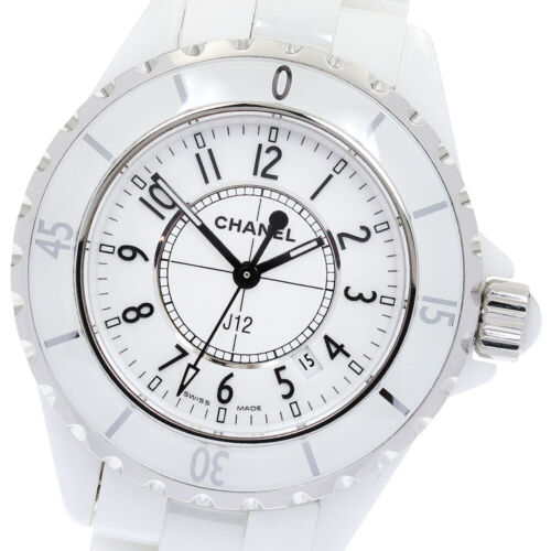 CHANEL J12 33mm H0968 White ceramic date white Dial Quartz Ladies Watch_864485