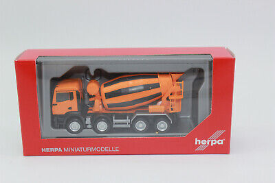 Herpa 314138 MAN TGS NN Betonmischer LKW kommunalorange 1:87 Herpa 314138 MAN TGS NN Betonmischer LKW kommunalorange 1:87