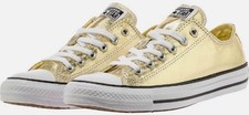 CONVERSE CHUCK TAYLOR ALL STAR LO UNISEX MEN 8/10 WOMEN SHOES METALLIC GOLD/ NEW