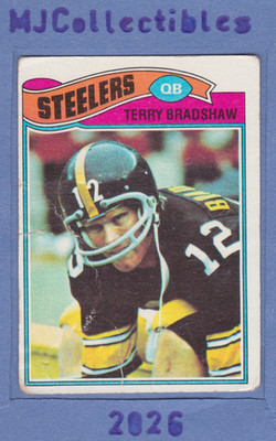 1977 Topps - Terry Bradshaw #245 Guess some really did get ueed in bike spokes