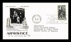 Dr Jim Stamps Canada WWI Armistice 50th Anniversary First Day Rose Craft Cover