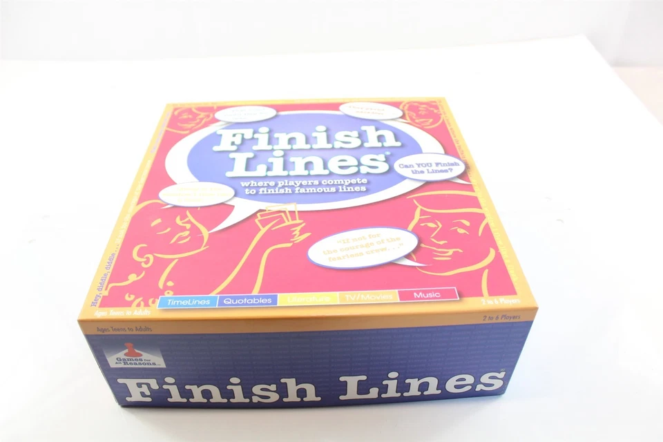 Finish Lines Game - Timelines, Quotable, TV / Movies, Music 2-6 Players Teen + - Image 2 of 4