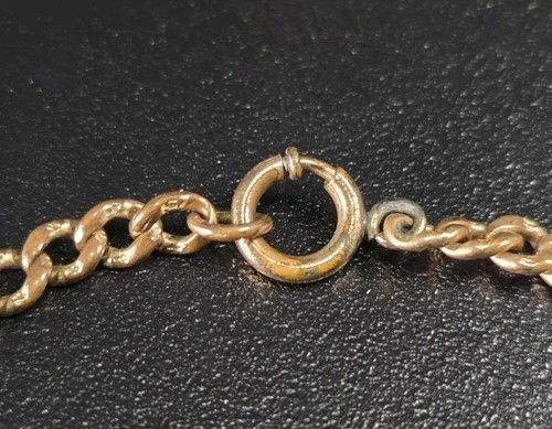 Bracciale antico vittoriano in oro giallo con catenina a cordino - Foto 7 di 9