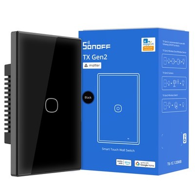 SONOFF Smart Wall Switch WiFi Light Switch Compatible with Alexa and Google Home