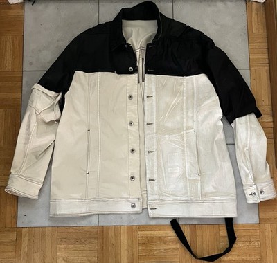 Rick Owens DRKSHDW Men s Jumbo Worker Jacket Size L  Made In Italy