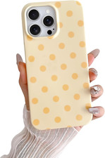 for iPhone 14 Pro Case Cute Polka Dot Aesthetics Design Phone Case Soft Slim TPU