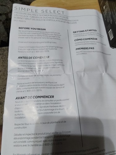 NEU Signature Hardware 460073 Grobdruckausgleich Duschventil SH5001SSG - Bild 9 von 13