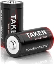 123 Batteries Lithium, CR123A 3V Lithium Battery for Streamlight Surefire