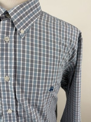 BROOKS BROTHERS 1818 Regent Men's Non Iron Green Check Dress Shirt Size XXL 2XL