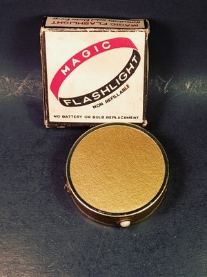 Vintage Magic Flashlight Hermetically Sealed Electro Energy IOB