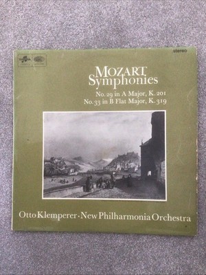 SAX 5256 Mozart Symphonies 29 & 33 Klemperer, New Philharmonia Orchestra