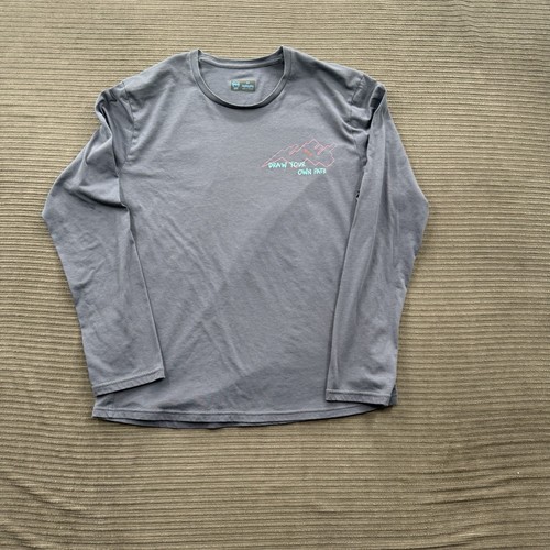 Janji X Christian Summit Run Field Map Shirt Men Medium Blue Gray Running.