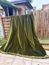 Vintage Heavy Velour Velvet Single Door Curtain 86” L x 91” W
