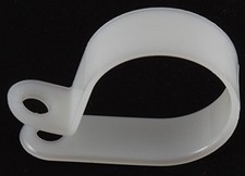 1 1/8" White Nylon Cable Clamps - pack of 50 