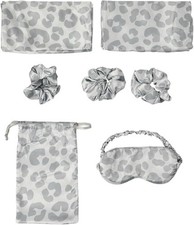 6-Pack Silk Pillowcase, Eye Mask, 3 Scrunchies Set-Standard