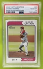 SHOHEI OHTANI NAME/POS SWAP VARIATION RARE SSP PSA 10 POP 23 2023 Topps Heritage