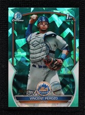 2023 Bowman Sapphire Edition Chrome Prospects Aqua 46/55 Vincent Perozo 0xh3