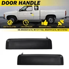 Black Front Exterior Door Handle Pair Set for 86-97 Nissan D21 Hardbody Pickup