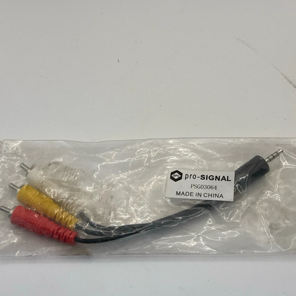 Pro-SIGNAL PSG03064 3.5mm Jack To 3 RCA Phono AV Cable Composite Stereo - Image 2 of 4