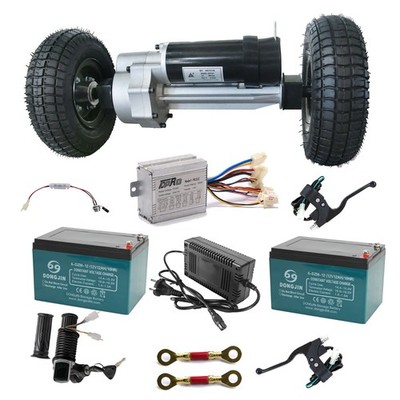 前輪モーター 350W 24-48V 24V 350W Brush Motor Kit Transaxle Controller+Wheels Mobility