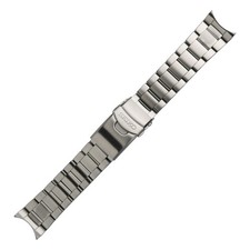 OSTRICA ARGENTO ANSA 22mm adatta per Seiko BRACCIALE ORIGINALE MISURA SKX007 SKX009