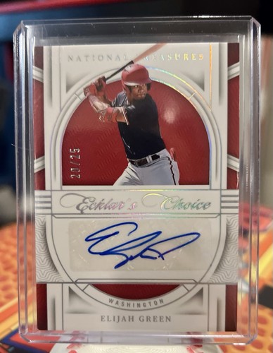 2024 Panini National Treasures - Elijah Green - SP Ecklers Choice Auto 20/25