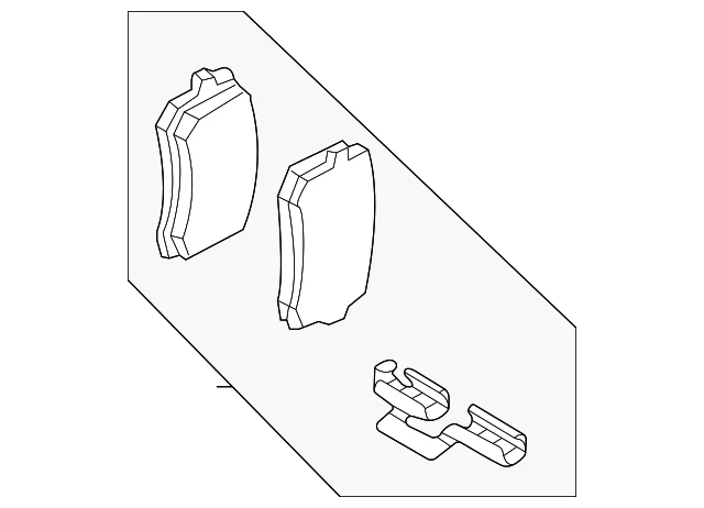 Pastillas de freno originales Audi 80A-698-451-R Foto 3 de 4