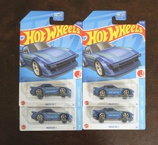 Hot Wheels 1982 Mazda RX7 Blue 97/250 HW-J Imports 1/10 Lot of 4 