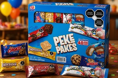 MEXICAN COOKIES - 40 PACK!!   - GAMESA PEKE PAKES (FREE SHIPPING)