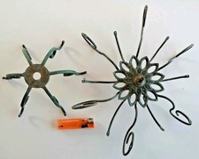 deux anciens élements de lustre à pampille 19ème 