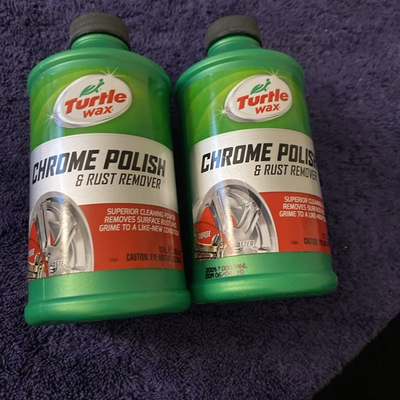 #ad BRAND NEW LOT OF 2 TURTLE MAX CHROME POLISH amp; RUST REMOVER 12.OZ $23.96