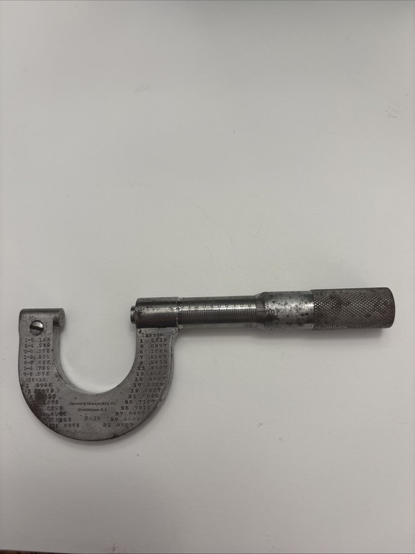 ANTIQUE BROWN & SHARPE  Mfg.Co. 1" MICROMETER Providence RI No. 19