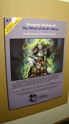 MODULE A7 THE WITCH OF DRELL'S MINE *VF/NM 9.0* OLD SCHOOL DUNGEONS DRAGONS