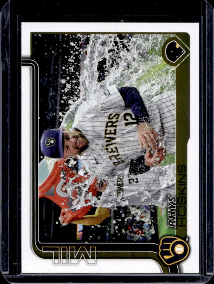 2025 Topps Rhys Hoskins Golden Mirror Variation SSP #93 Brewers