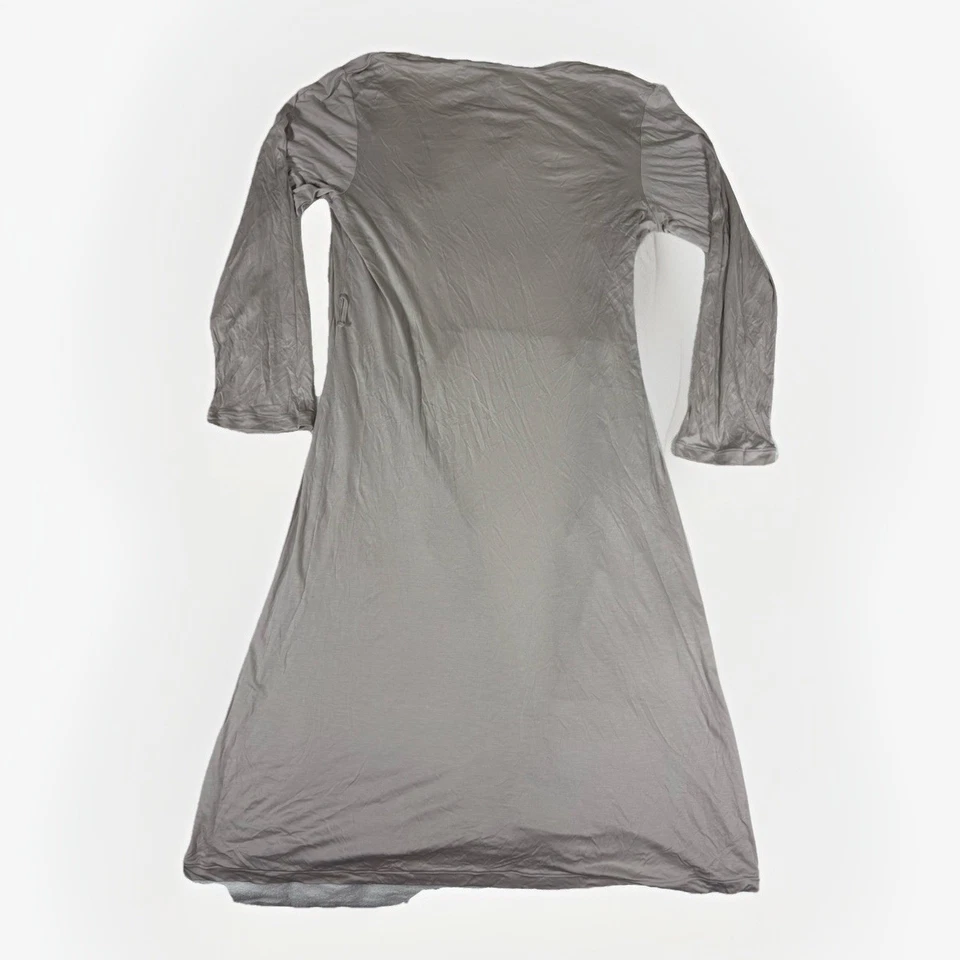 Women’s Hanro Robe Size XS Gray Lace Trimmed EUC No Belt Included - Image 2 of 4