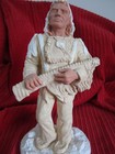 Plaster Ready to Paint Native American Indian Chief w/Riffle Gun Statue Old West — photo 3