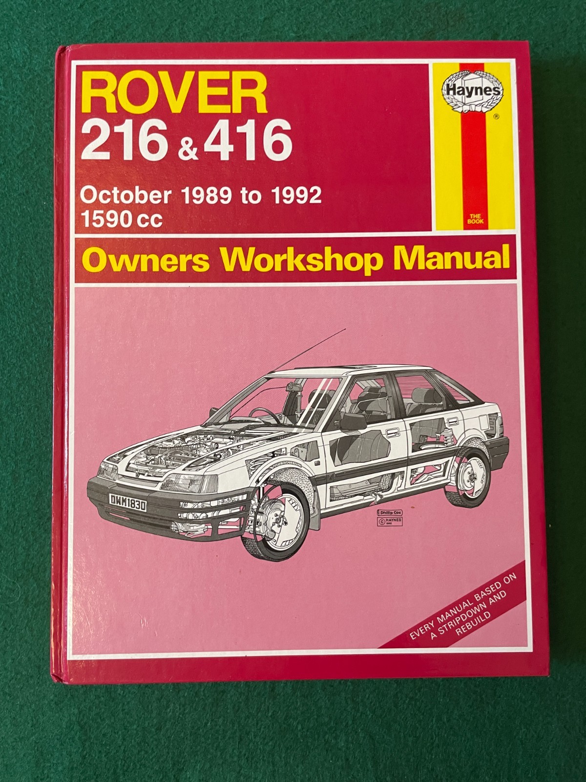 ROVER 216 & 416 1989 - 1992 HAYNES SERVICE & REPAIR MANUAL