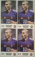 (4) ZINEDINE ZIDANE France 2006 World Football Stars Soccer Cards