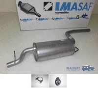 Imasaf Auspuff Mitteltopf + Anbauteile für Ford Focus 1.6 16V 1998-2004