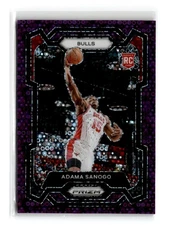 Adama Sanogo 2023-24 Panini Prizm Rookie #286 Fast Break Purple /75 RC Bulls