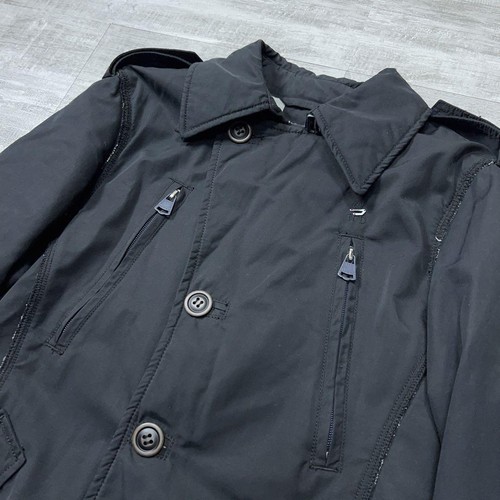 Diesel Military Jacket S Black Cotton Bomber Coat Unisex Used - Picture 5 of 14