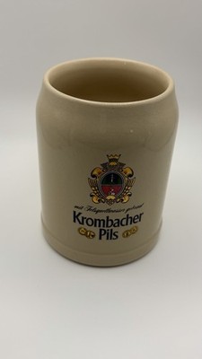 Vintage Krombacher Pils .5 Liter CLAY STONEWARE BEER MUG STEIN