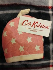 Cath Kidston Pink with White Stars Egg Cosy. New with Tags. 100% Cotton .