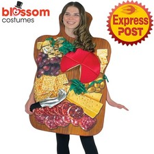 CA3708 Charcuterie Board Cheese Tray Novelty Tunic Funny Unisex Adult Costume