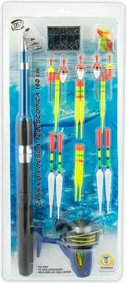 Merchandising Satz: Teosport - Teleskop Angelrute C/Mulinel. 160Cme Access