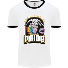 Je Ne Peux Pas Cacher Mon Orgueil T-Shirt Ringer Pour Hommes LGBT Gay Awareness