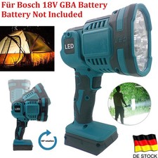 LED Arbeitsleuchte Taschenlampe 2 Modus Für Bosch 18V GBA Akku  Strahler Licht
